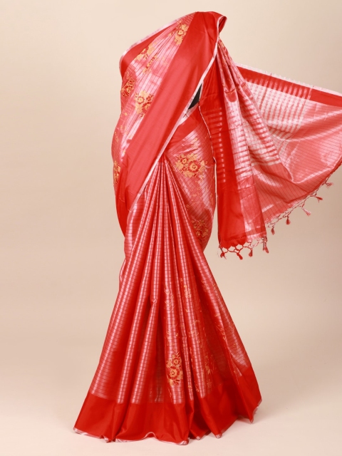 

Pothys Red Floral Saree