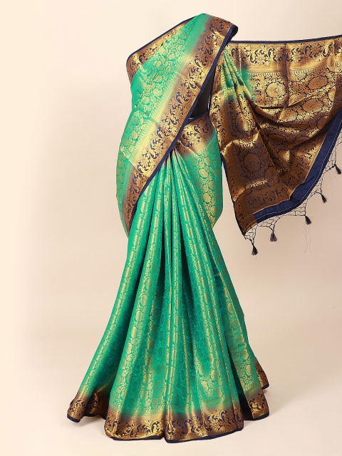 

Pothys Green & Gold-Coloured Ethnic Motifs Zari Art Silk Saree