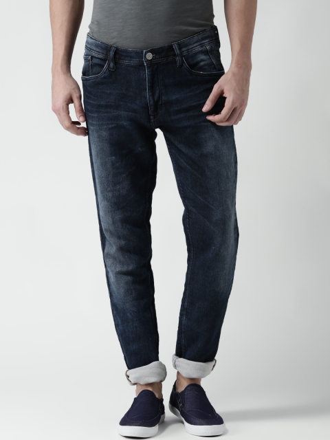 

BLEND Men Navy Twister Slim Fit Low-Rise Stretchable Jeans, Navy blue