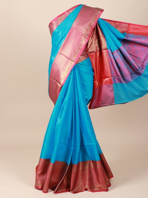

Pothys Blue Woven Design Saree