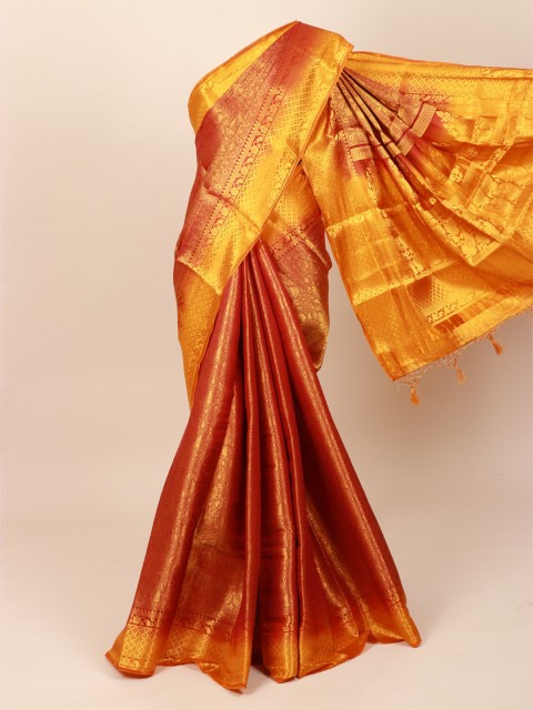 

Pothys Red Woven Design Art Silk Saree