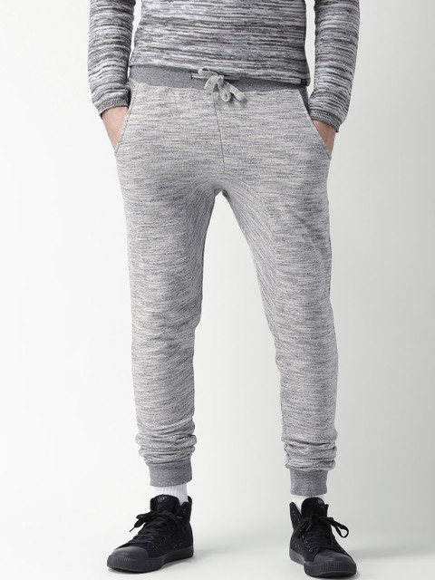 

BLEND Grey Melange Patterned Track Pants