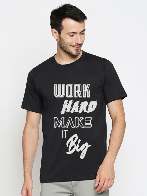 

Blacksmith Men Black Typography Printed T-shirt
