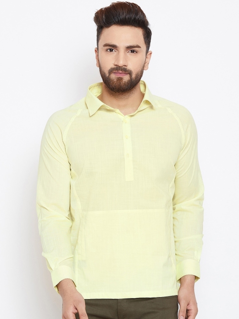 

Canary London Men Yellow Slim Fit Casual Shirt