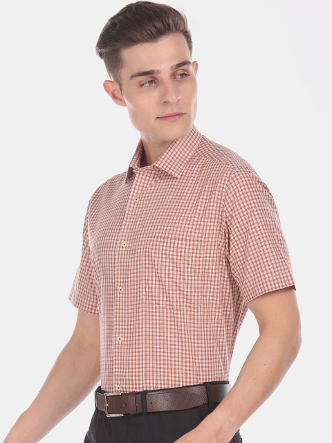 

Arrow Men Red Checked Casual Shirt
