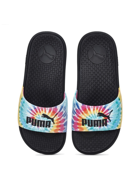 

Puma Women Black & Multicoloured Printed Sliders