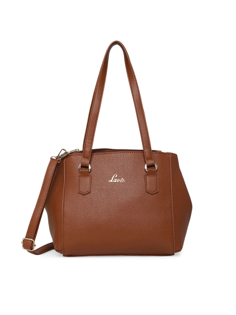 

Lavie Brown Textured Structured Shoulder Bag