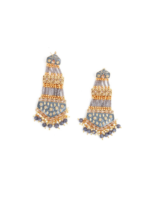 

ODETTE Grey Contemporary Drop Earrings