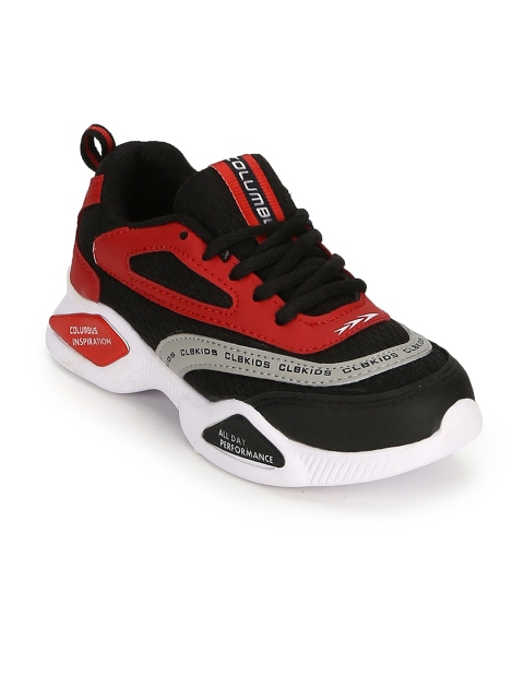 

Columbus Boys Black & Red KFT_CLB_69_JUMP_01_Blk Mesh Regular Running Shoes