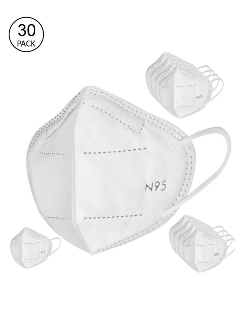 

LOIS CARON Pack of 30 White N95 Outdoor Masks