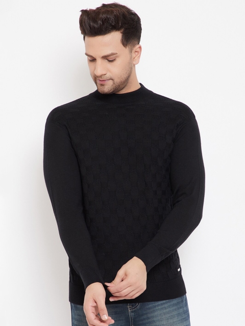 

98 Degree North Men Black Pullover Sweater