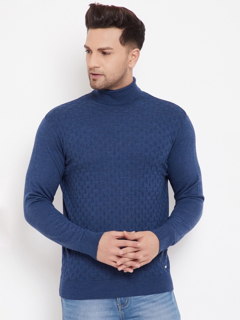 

98 Degree North Men Blue Pullover Sweater