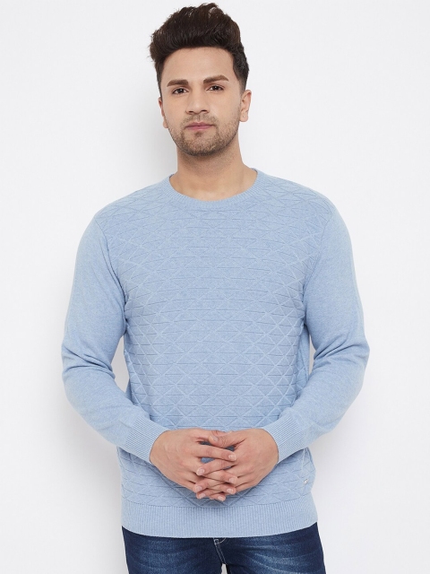 

98 Degree North Men Blue Pullover Sweater