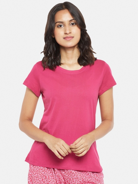 

Dreamz by Pantaloons Magenta Pure Cotton Top