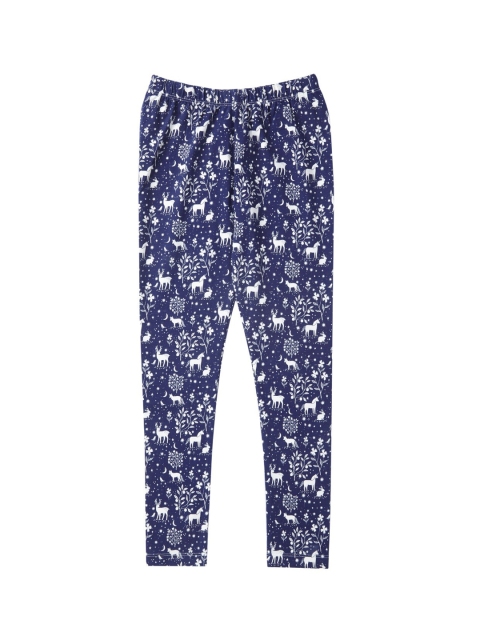 

Cub McPaws Girls Navy Blue Ankle Length Leggings