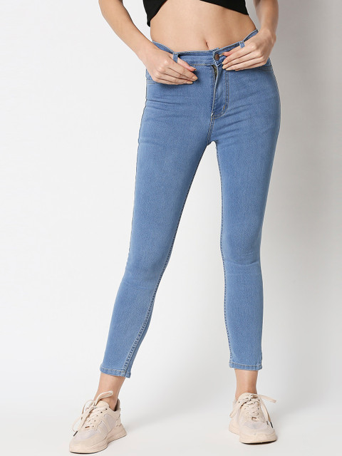 

AMMARZO Women Mid-Rise Blue Skinny Fit Jeans