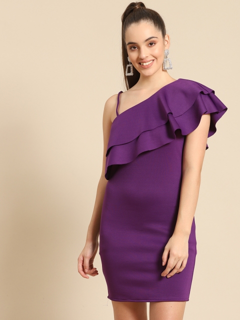 

DODO & MOA Purple Sheath Dress