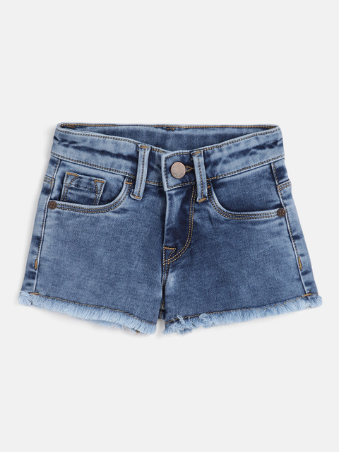 

HERE&NOW Girls Blue Denim Shorts