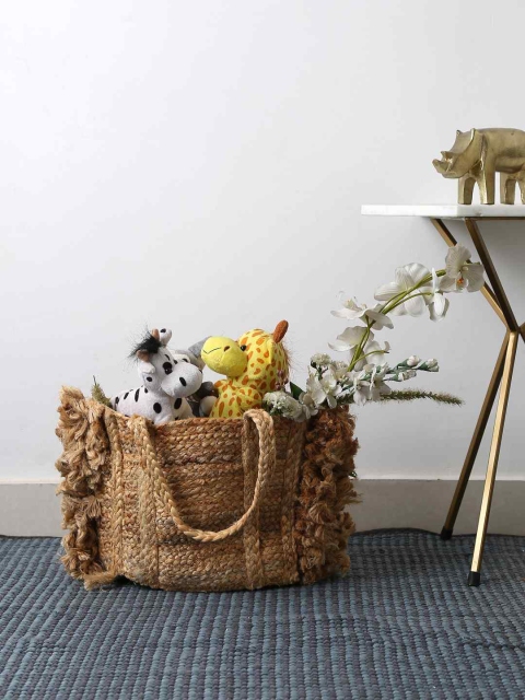 

Amoliconcepts Brown Multi-Utility Weave Jute Basket