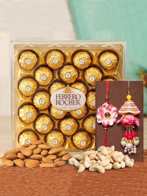 

TIED RIBBONS Multicoloured Ferrero Rocher Rakhi Gift Set, Multi