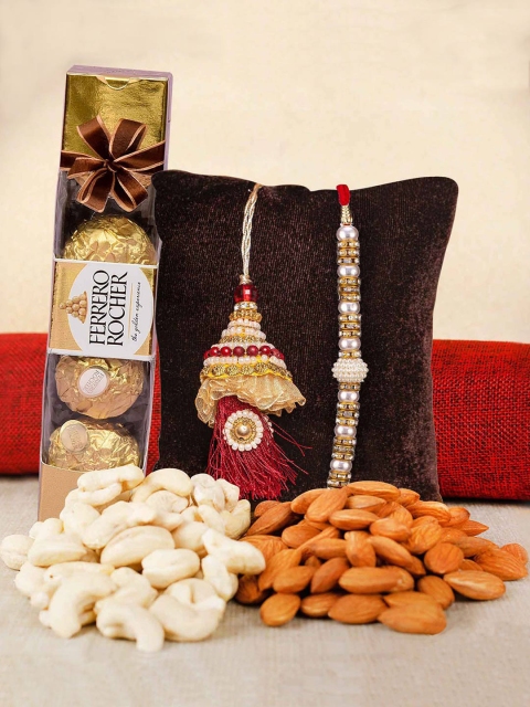 

TIED RIBBONS Multicoloured Ferrero Rocher Rakhi Gift Set, Multi