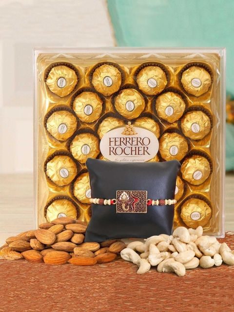 

TIED RIBBONS Rakhi for Brother with Chocolates & Dry Fruits Combo Gift Pack, Multi