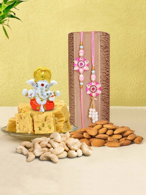 

TIED RIBBONS Multicoloured Ganesh Rakhi Gift Set, Multi