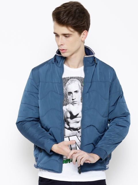 

Fort Collins Teal Blue Padded Jacket with Detachable Hood