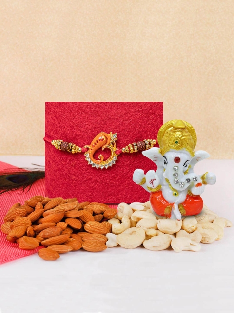 

TIED RIBBONS Multicoloured Ganesh Rakhi Gift Set, Multi