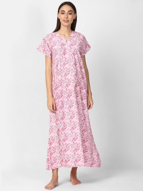 

V2 Value & Variety Pink Printed Maxi Nightdress
