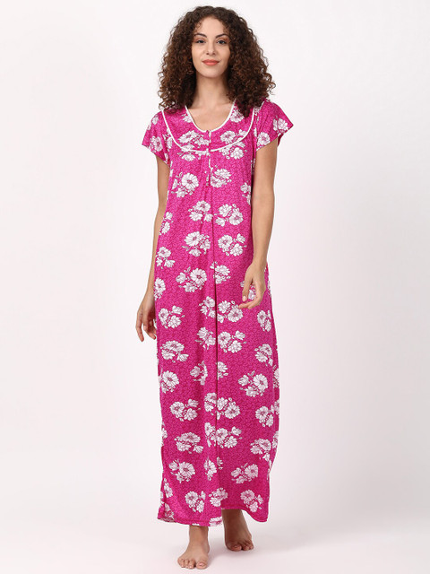 

V2 Value & Variety Pink Printed Maxi Nightdress
