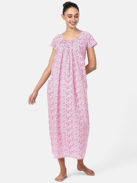 

V2 Value & Variety Pink Printed Maxi Nightdress