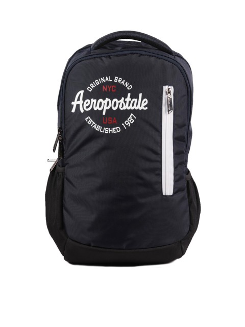 

Aeropostale Unisex Navy Blue & Off White Printed Backpack