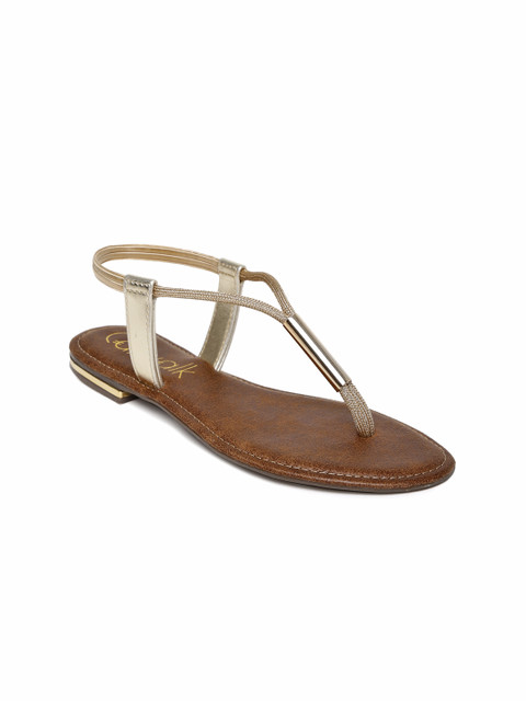 

Catwalk Women Gold-Toned Solid Flats
