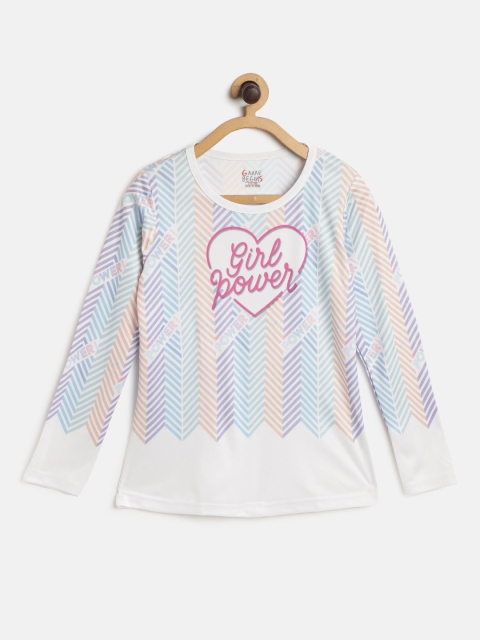 

GAME BEGINS Girls Assorted Printed Pure Cotton T-shirt