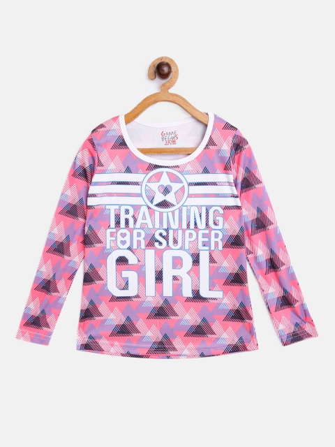 

GAME BEGINS Girls Assorted Printed T-shirt