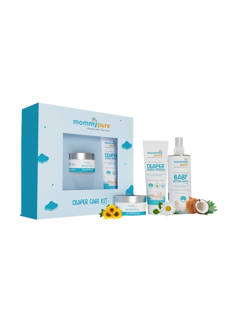 

Mommypure Pack of 3 Baby Diaper Care Gift Box Kit, White