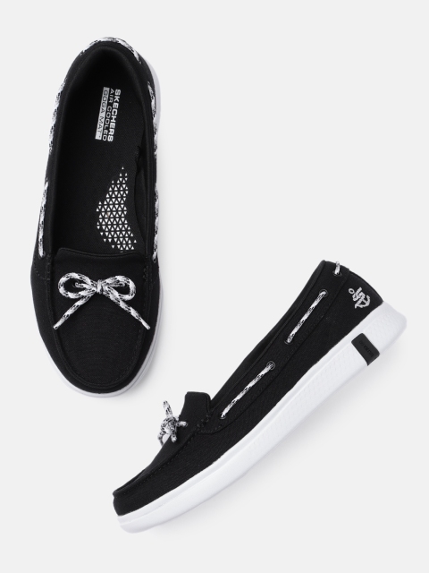 

Skechers Women Black Solid GLIDE ULTRA Goga Mat Boat Shoes