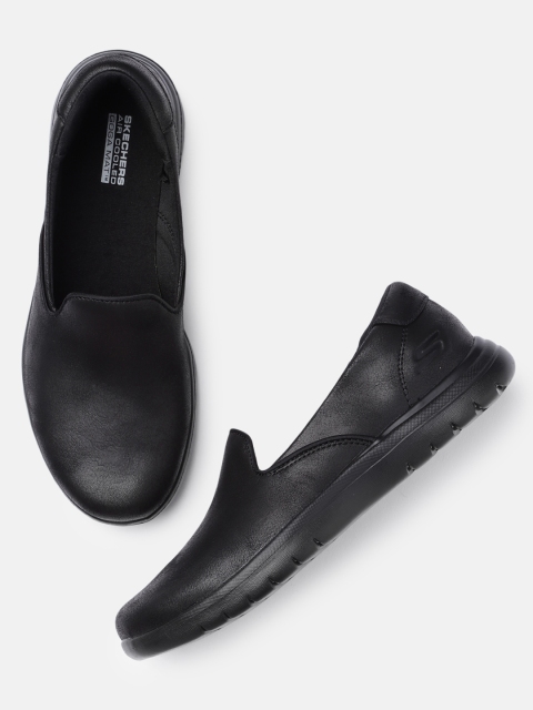 

Skechers Women Black ON-THE-GO FLEX - LAVISH Goga Mat Slip-On Sneakers