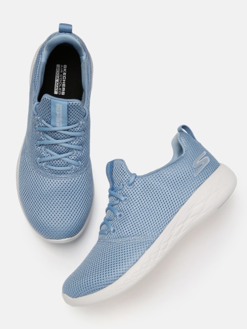 

Skechers Women Blue GO RUN 600-DEFIANCE Goga Mat Running Shoes