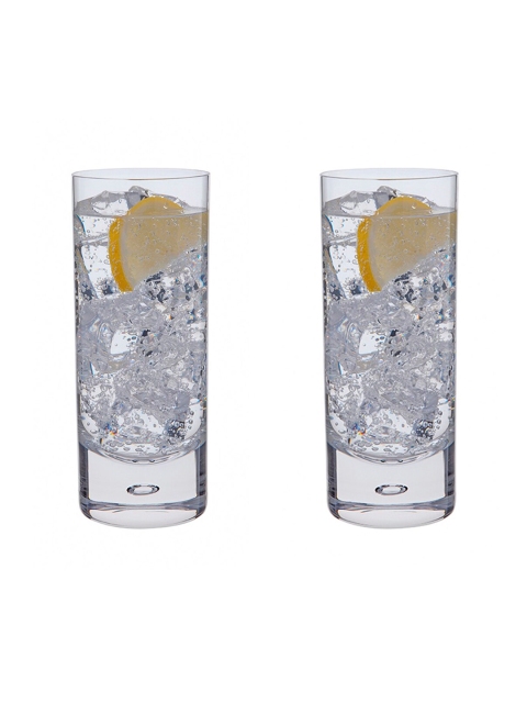 

DARTINGTON Set Of 2 Transparent Solid Glass Highball Glasses
