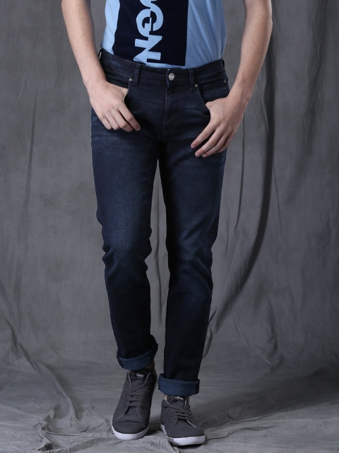

WROGN Men Blue Slim Fit Mid-Rise Clean Look Jeans