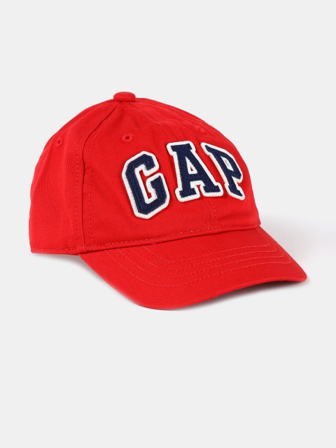 

GAP Boys Red & Navy Blue Brand Logo Embroidered Baseball Cap