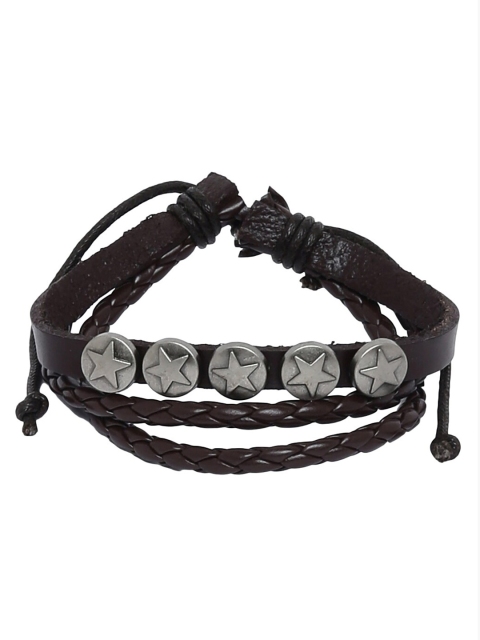 

Alvaro Castagnino Men Black & Silver Bracelet