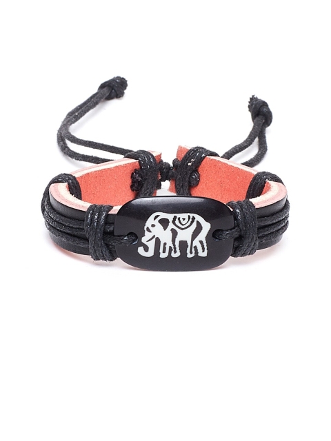 

Alvaro Castagnino Men Black & Orange Bracelet