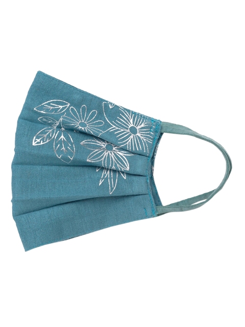 

Soch Women Teal Blue Printed 2-Ply Reusable Protective Outdoor Face Masks