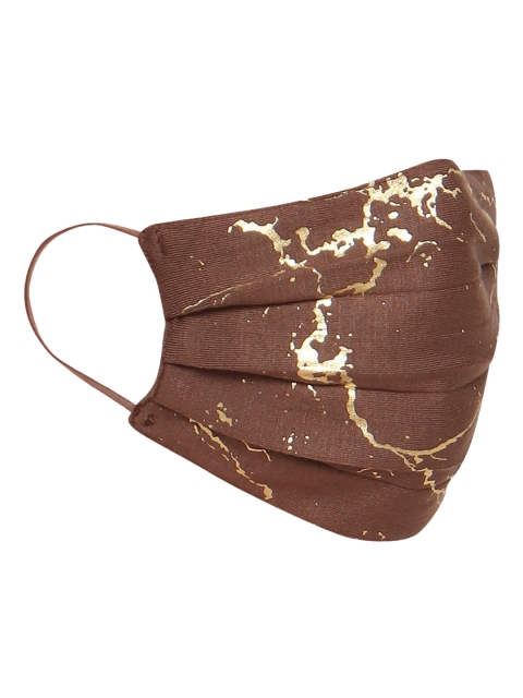 

Soch Pack of 3 Brown 2-Ply Printed Reusable Cloth Masks