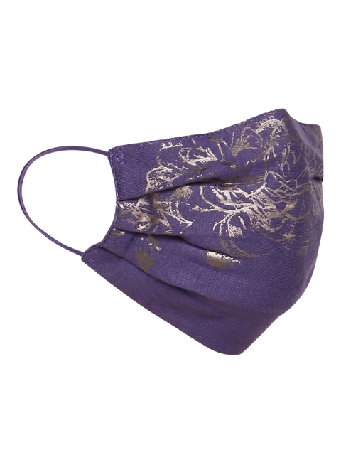 

Soch Pack of 3 Purple 2-Ply Printed Reusable Cloth Masks