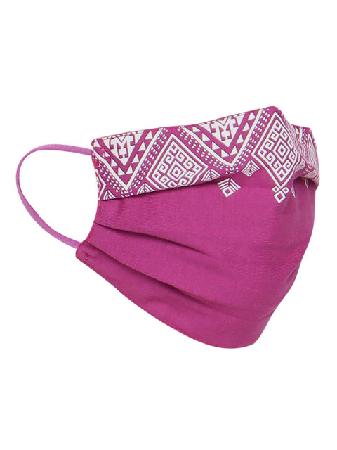 

Soch Pack of 3 Magenta 2-Ply Printed Reusable Cloth Masks