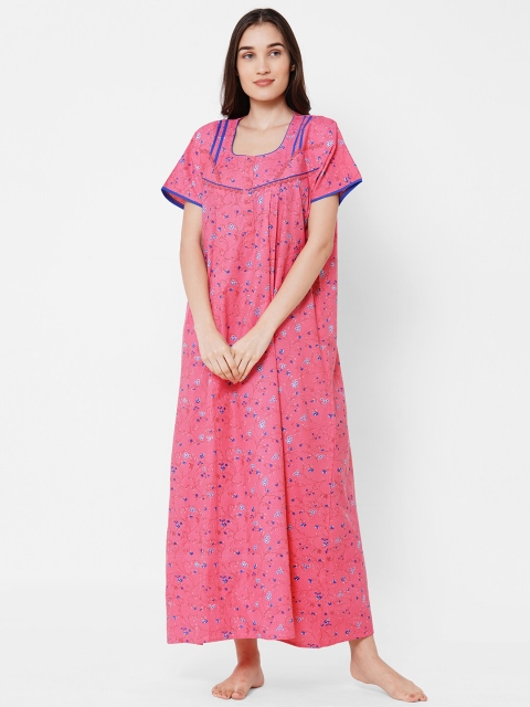 

Sweet Dreams Pink Printed Maxi Nightdress